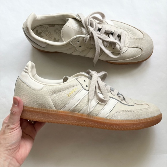 adidas Samba OG Sneakers in Beige/White - Picture 3 of 7